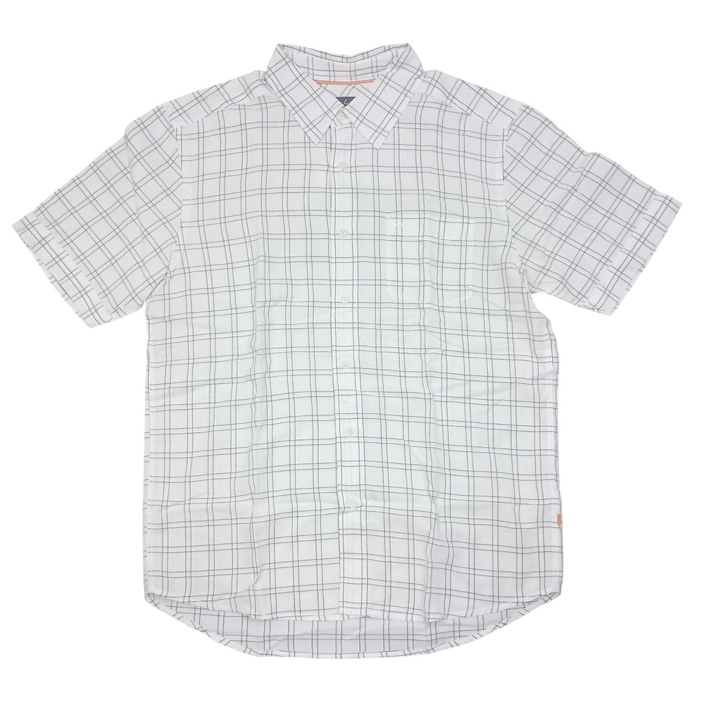 Quiksilver Plaid Button Up Short Sleeve Shirt SKUM048‎